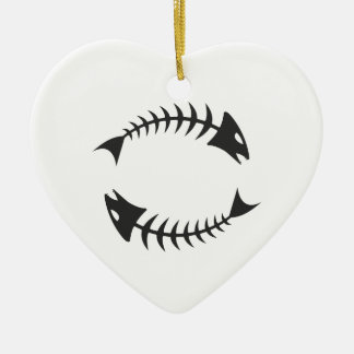 Ornamento De Cerâmica Fishbone dobro Fischgräte