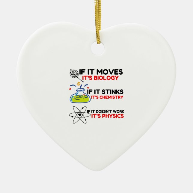 Ornamento De Cerâmica FÍSICA DA QUÍMICA BIOLÓGICA DA Ciência (Frente)