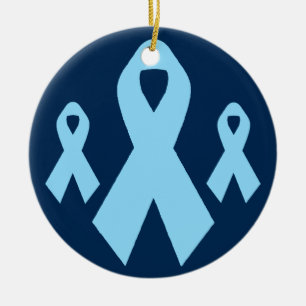 Ornamento De Cerâmica Fita de Sensibilização Azul-Claro