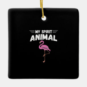 Ornamento De Cerâmica Flamingo Men Women Km My Spirit Animal