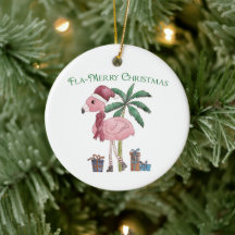 Flamingo Tropical de Natal Rosa