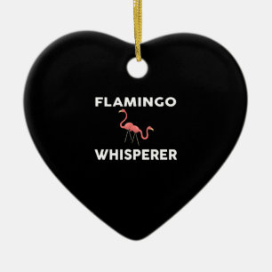 Ornamento De Cerâmica Flamingo Whisperer Novelty Flamingos