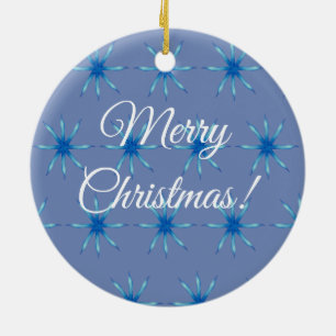 Ornamento De Cerâmica Flocos de neve, Feliz Natal