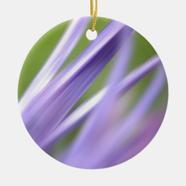 Ornamento De Cerâmica flor abstrata, da coleção do presente da flor (Frente)