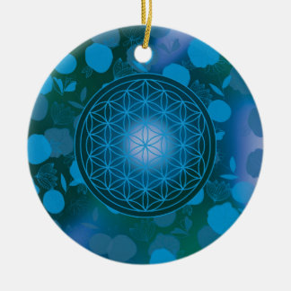 Ornamento De Cerâmica flor da vida, chakra,zen,geométrico sagrado,