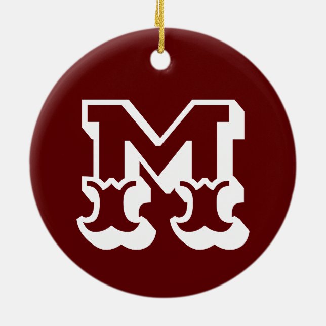 Ornamento De Cerâmica Flor de Cereja Personalizado (Traseira)