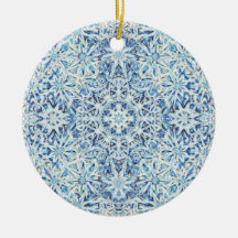 Flor de Cristal Geado — Design Intricado de Floco 