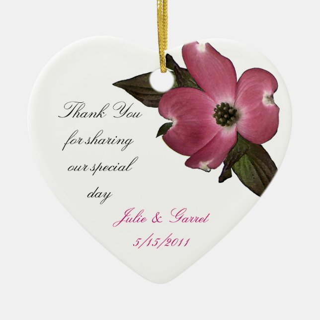 Ornamento De Cerâmica Flor de Lenha/ Favor (Frente)