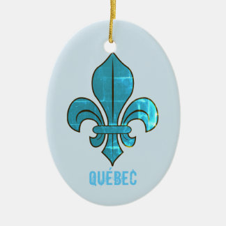 Ornamento De Cerâmica Flor de lis de Québec