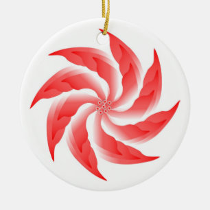 ORNAMENTO DE CERÂMICA FLOR DE RODA