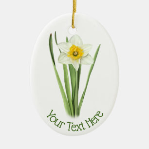 Ornamento De Cerâmica Flor do Daffodil