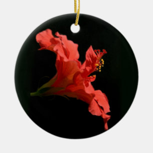 Ornamento De Cerâmica Flor Hibiscus