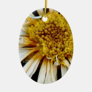 Ornamento De Cerâmica Flor - Margarida - Sol bêbado