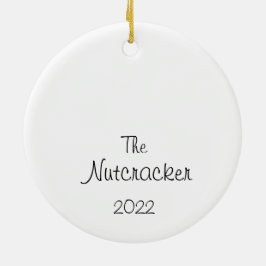 Ornamento De Cerâmica Flor Nutcracker Personalizado/Café Árabe/Neve