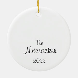 Ornamento De Cerâmica Flor Nutcracker Personalizado/Café Árabe/Neve