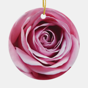 Ornamento De Cerâmica Flor rosa rosa rosa