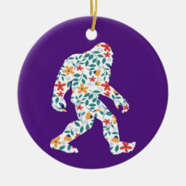 ORNAMENTO DE CERÂMICA FLORAL BIGFOOT       