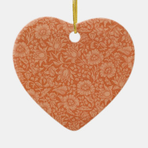 Ornamento De Cerâmica Floral Vintage Wallpaper William Morris Red Patter