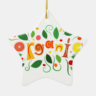 Ornamento De Cerâmica Floramentina - arte orgânica
