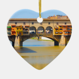 Ornamento De Cerâmica Florença - Firenze, vecchio de Ponte