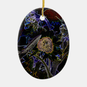 ORNAMENTO DE CERÂMICA FLORES