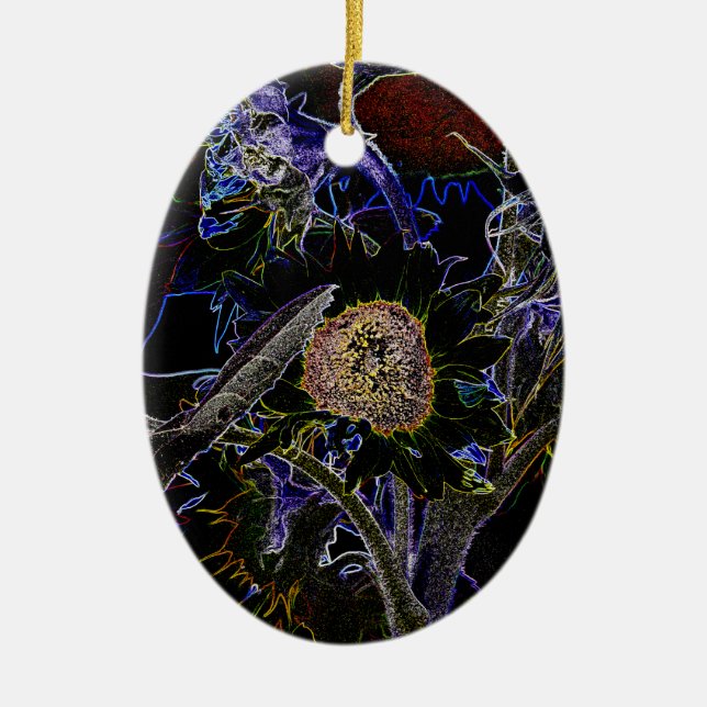 ORNAMENTO DE CERÂMICA FLORES (Frente)