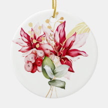 Flores de inverno vermelhas poinsettia aquática