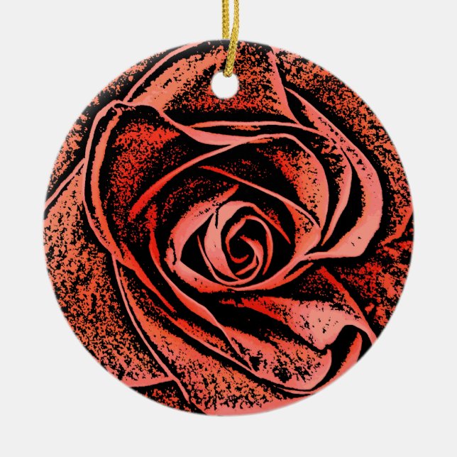 ORNAMENTO DE CERÂMICA FLORES DE JARDIM DO PAÍS (Frente)