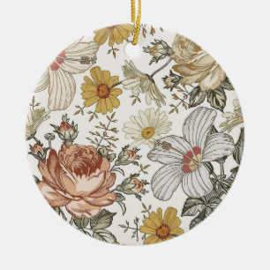 Ornamento De Cerâmica Flores lindas