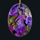 Ornamento De Cerâmica Flores magenta púrpura amarelas Hydrangas<br><div class="desc">Hidrópias roxas muito bonito com um toque de dedos e amarelos. Perfeito para primavera, verão ou eventos de outono. Lindas hagens púrpuras para ocasiões de campo, boho, jardim e tema floral. Para começar a alterar nomes e detalhes do evento, clique em "Personalizar este modelo" e edite o texto nas caixas...</div>