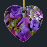Ornamento De Cerâmica Flores magenta púrpura amarelas Hydrangas<br><div class="desc">Hidrópias roxas muito bonito com um toque de dedos e amarelos. Perfeito para primavera, verão ou eventos de outono. Lindas hagens púrpuras para ocasiões de campo, boho, jardim e tema floral. Para começar a alterar nomes e detalhes do evento, clique em "Personalizar este modelo" e edite o texto nas caixas...</div>