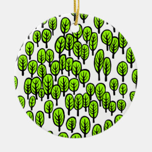 Ornamento De Cerâmica Floresta