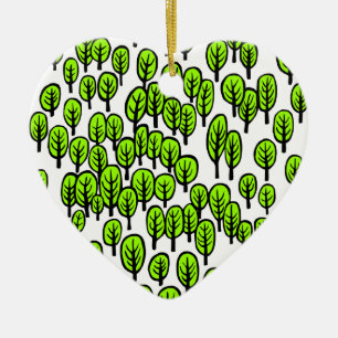 Ornamento De Cerâmica Floresta