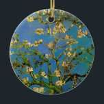 Ornamento De Cerâmica Floresta de Amêndoa Brilhante por Vincent van Gogh<br><div class="desc">Blossoming Almond Tree, de Vincent van Gogh, é um apos impressionismo de arte vintage que ainda vive pintura floral com flores florescentes nos ramos de uma amêndoa em um jardim. O céu azul está ao fundo. Sobre o artista: Vincent Willem van Gogh (1853-1890) foi um dos mais famosos pintores Post...</div>