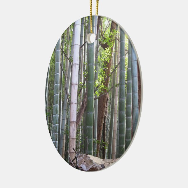Ornamento De Cerâmica Floresta gigante japonesa de bambu, Sagano, Kyoto, (Esquerda)