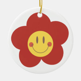 Ornamento De Cerâmica Floricultura Sorridente Fofa Estética Retro Desi