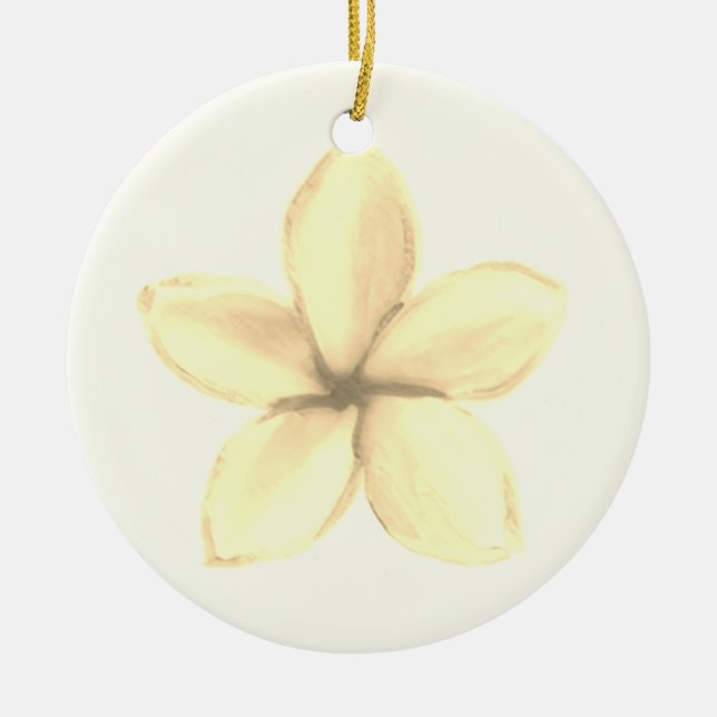 Ornamento De Cerâmica flowers dod (Frente)