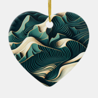 Ornamento De Cerâmica Flowing Harmony