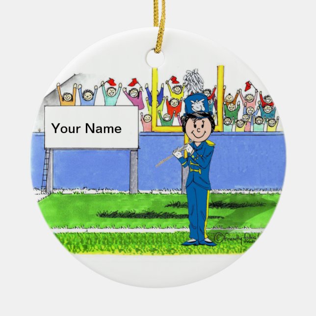 Ornamento De Cerâmica Flute - Feminino (Frente)