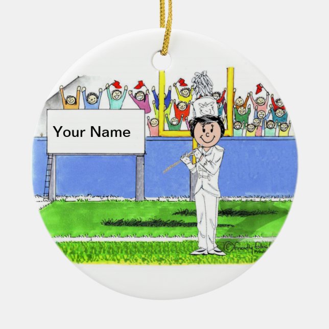 Ornamento De Cerâmica Flute - Feminino (Frente)