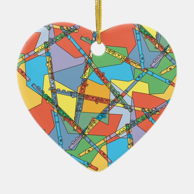 Ornamento De Cerâmica Flutos Sobrepostos (Frente)