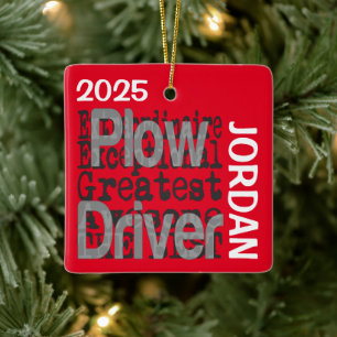 Ornamento De Cerâmica Fluxar o Driver Extraordinário PERSONALIZADO