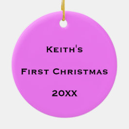 Ornamento De Cerâmica Fluxo de Bolhas Cósmicas Personalizadas