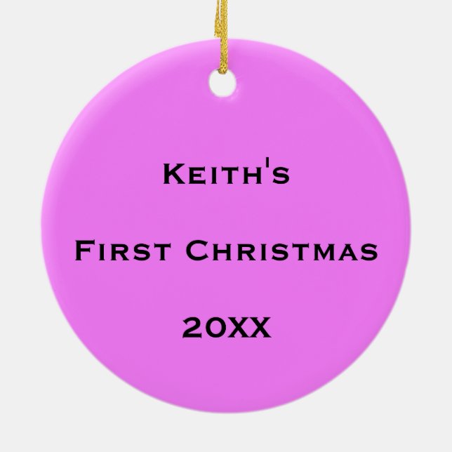 Ornamento De Cerâmica Fluxo de Bolhas Cósmicas Personalizadas (Traseira)