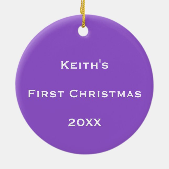 Ornamento De Cerâmica Fluxo de Bolhas Cósmicas Personalizadas (Traseira)