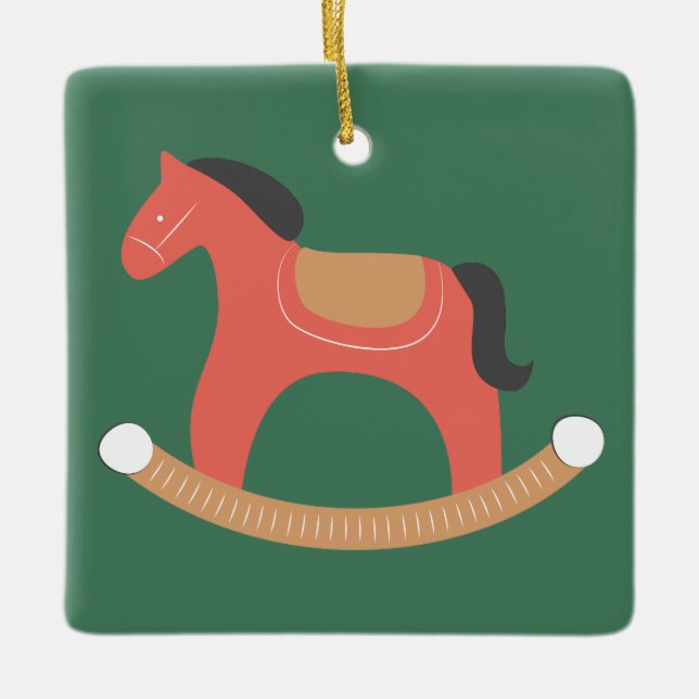 Ornamento De Cerâmica Fofo de Natal (Frente)