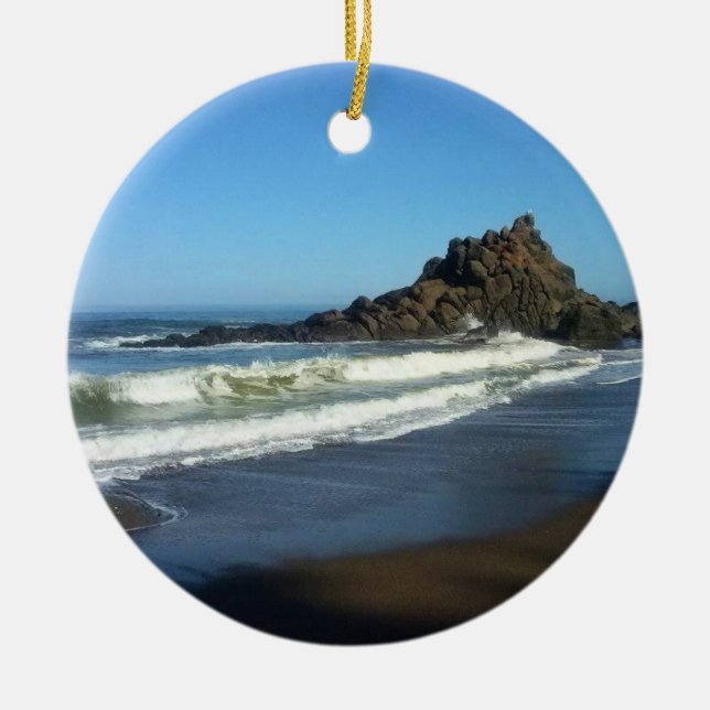 Ornamento De Cerâmica Fogarty Creek, Oregon (Frente)