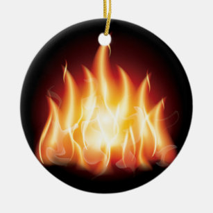 Ornamento De Cerâmica Fogo da chama da fogueira