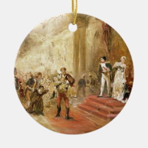 Ornamento De Cerâmica Fogo na embaixada austríaca (óleo em canvas)