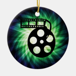 Ornamento De Cerâmica Folha de Filme legal